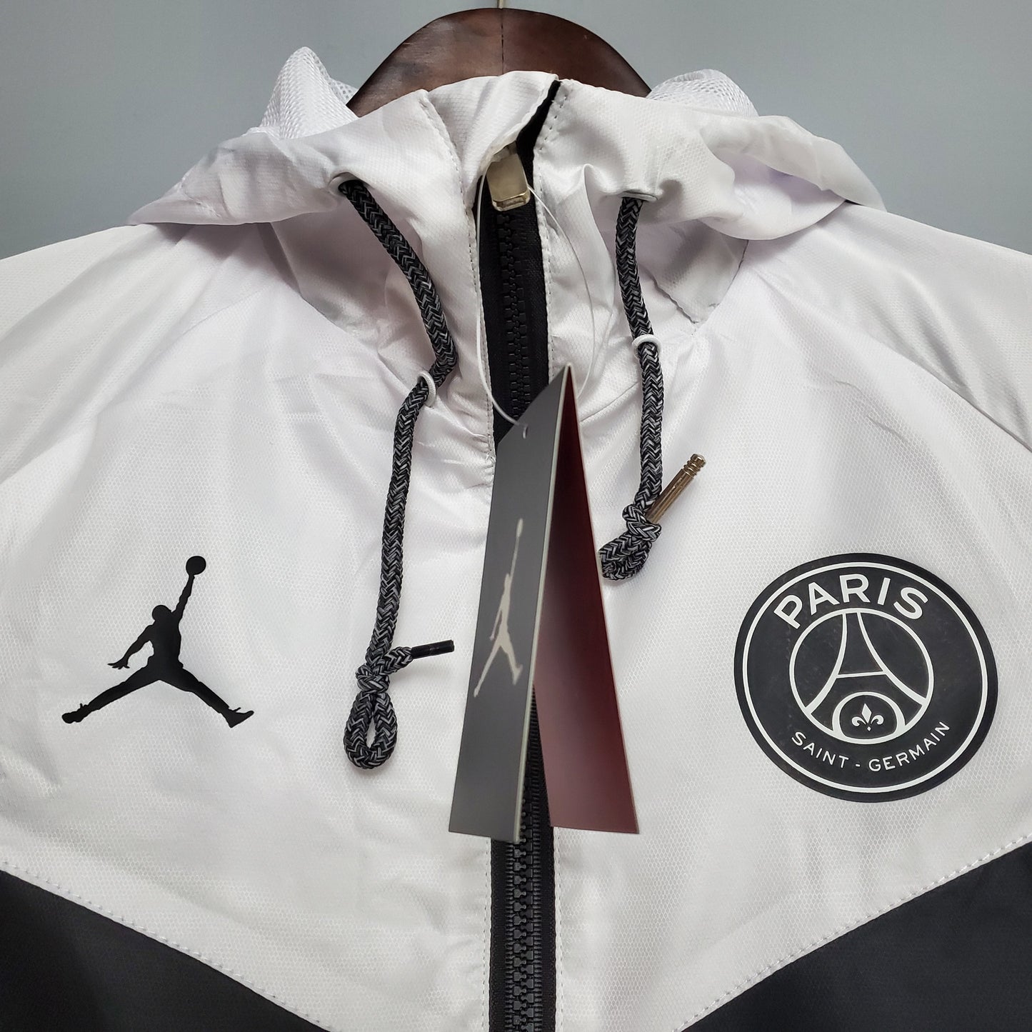 Corta-vento PSG Estilo Clássico - Preto e Branco