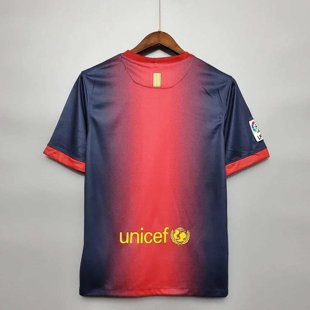 Camisa Retrô Barcelona Nike 2012/13 Masculino Azul Grená