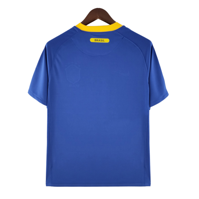 Camisa Retrô Seleção Brasileira II 2010/11 Nike Masculino Azul e Amarelo