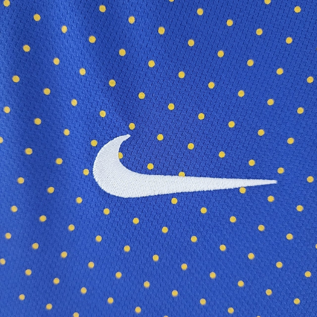 Camisa Retrô Seleção Brasileira II 2010/11 Nike Masculino Azul e Amarelo