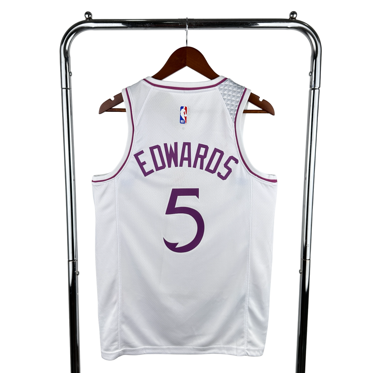Regata NBA Minnesota Timberwolves Nike Authentic Edwards 5 - Branca