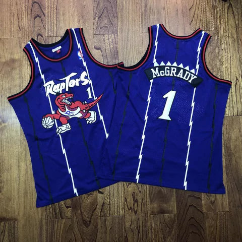 Regata NBA Toronto Raptors Retrô 1998-1999 Mitchell & Ness Authentic McGrady 1 - Azul