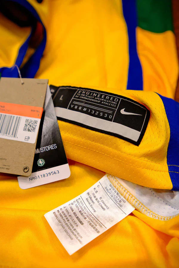 Regata Seleção Brasileira Basquete + Patch CBB e Copa do Mundo 2023 Yago 2 - Amarela