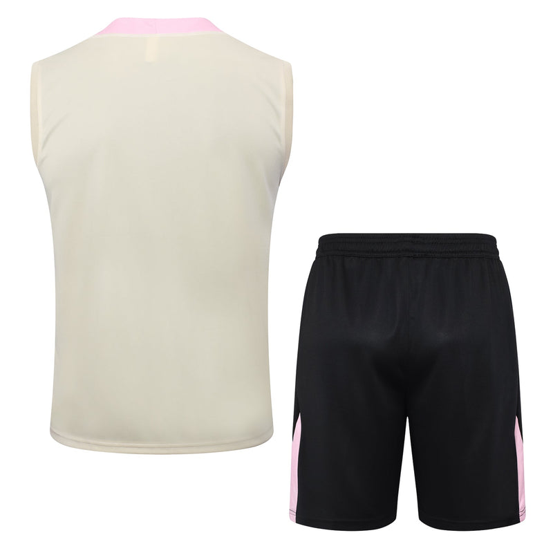 Conjunto Regata Paris Saint Germain 2024/25 - Branca e Preta