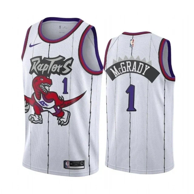 Regata NBA Toronto Raptors Retrô Nike Swingman Authentic McGrady 1 - Branca
